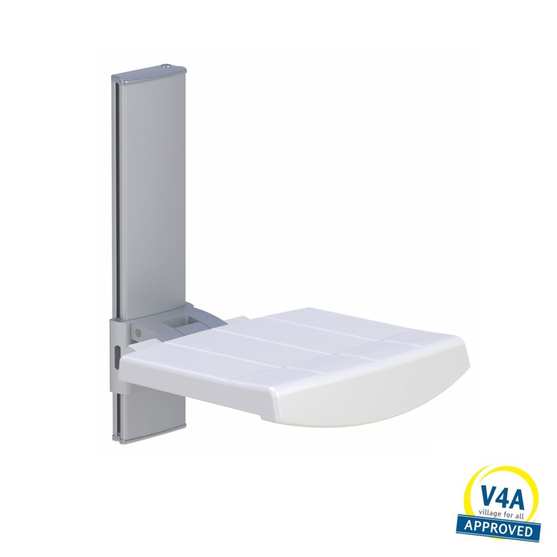 Wall mounted shower seat height adjustable